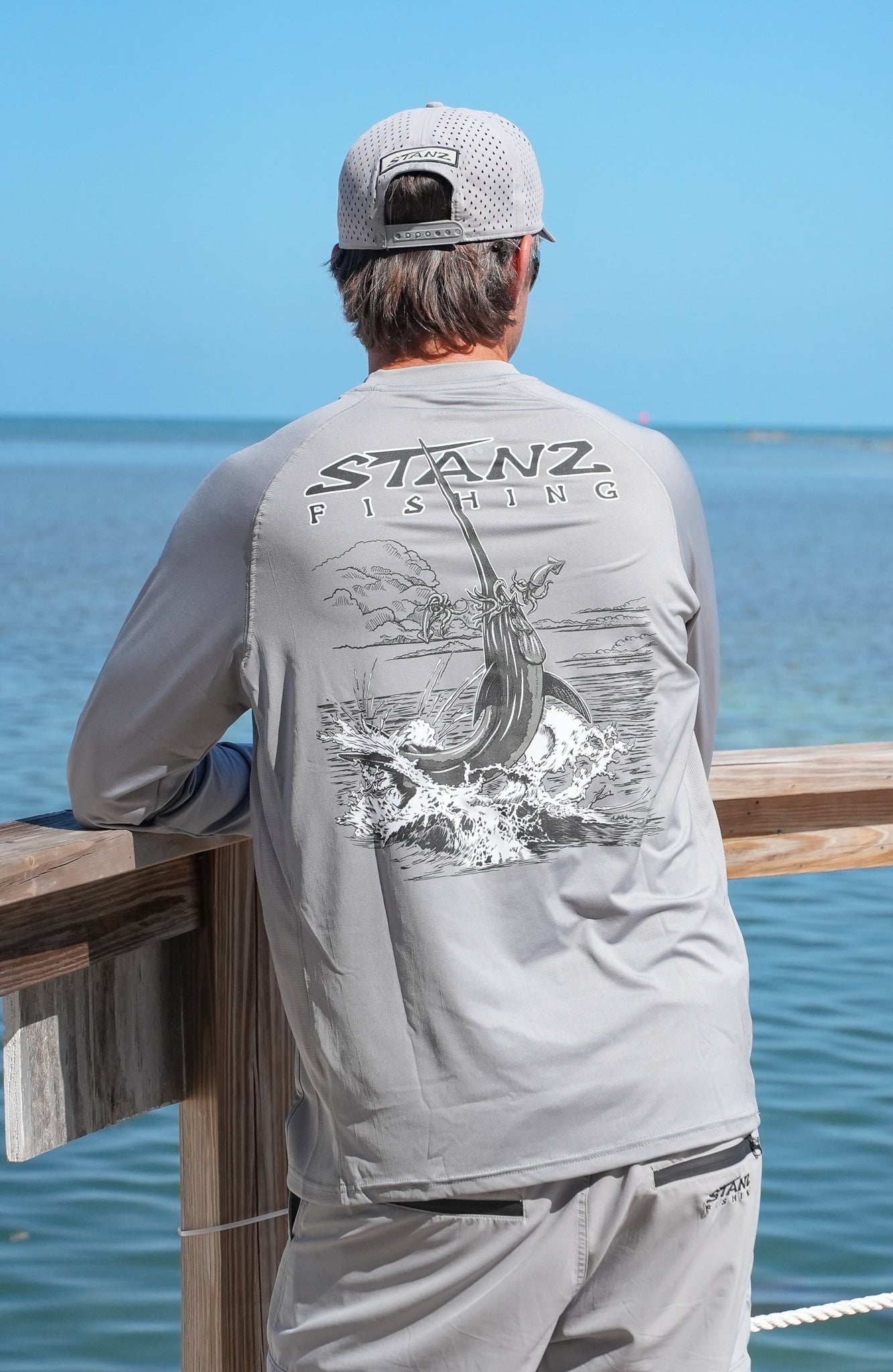 Airborne Swordfish Long Sleeve Performance Shirt