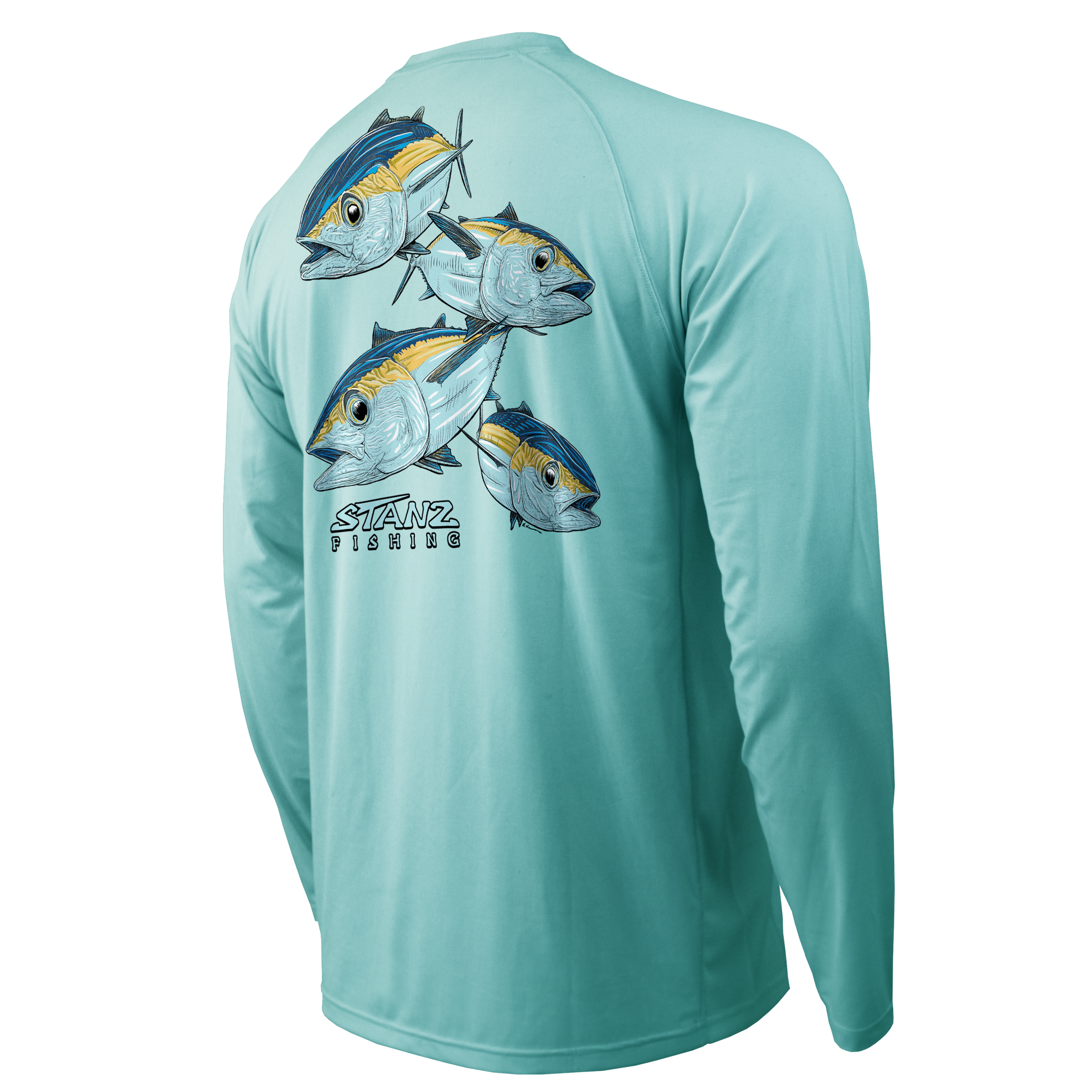 Blackfin Tuna · Seafoam Green · Garment Dyed · T-Shirt - H-Blue-O •  Saltwater Fishing T-Shirts