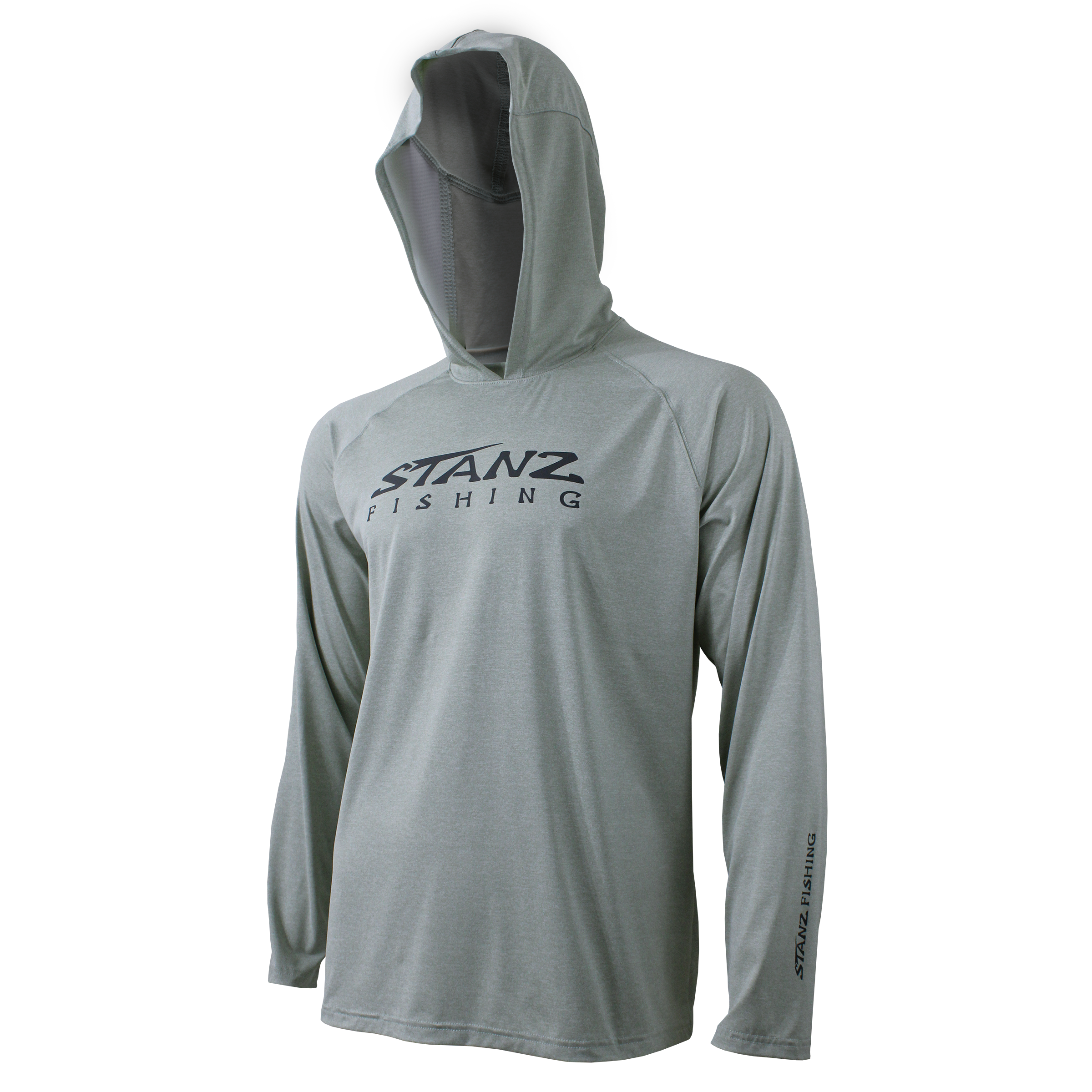 【IONSEOUL】California Lettering Long Sleeve Hood 4JH622 Hooded Long Sleeve Cationic Performance Shirt - STANZ Logo